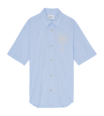 Chemise NN07 Homme Freddy SS APP 5973 Blue Stripe