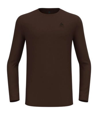 Ondershirt Odlo Men BL Top Crew Neck L/S Merino 160 Fudge