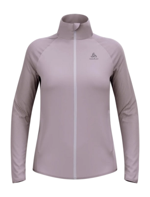 Jacke Odlo Damen Zeroweight Warm Hybrid Gray Ridge