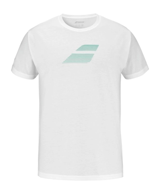 Tennisshirt Babolat Exercise Big Flag Herren White White