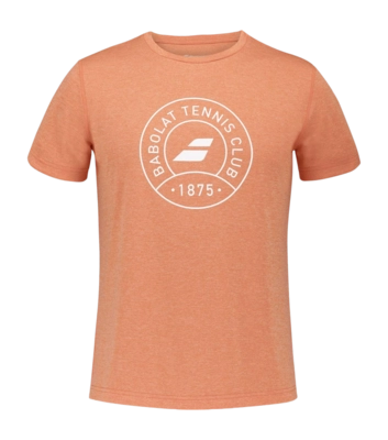 T-shirt de Tennis Babolat Men Exercise Graphic Tee Vibrant Orange Heather