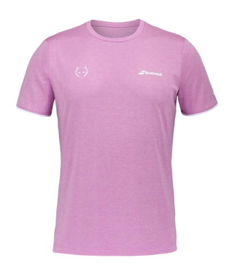 T-shirt de Tennis Babolat Men Crew Neck Tee Lebron Pink Heather