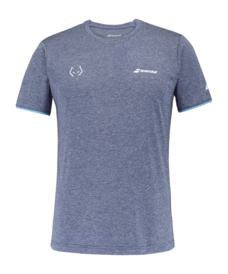 T-shirt de Tennis Babolat Men Crew Neck Tee Lebron Estate Blue Heather