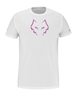 Tennisshirt Babolat Cotton Tee Juan Lebron Herren White White