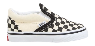 Sneaker Vans Classic Slip-On Black White Checkerboard Kleinkinder White