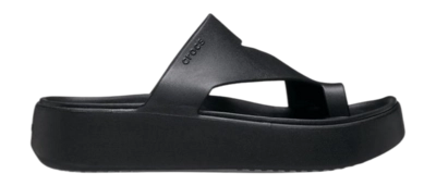 Slipper Crocs Getaway Platform Toe Loop Damen Black