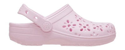 Clogs Crocs Classic Floral Cut Out Clog Kleinkinder Pink Milk