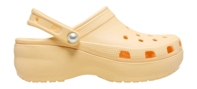 Clogs Crocs Classic Platform Pearl Clog Damen Golden Hour