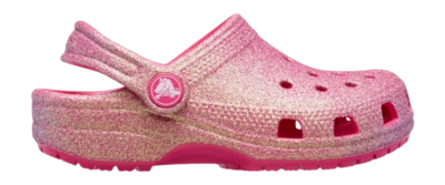 Clogs Crocs Classic Iridescent Glitter Kinder Dragon Fruit