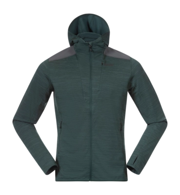 Zip Sweatshirt Bergans Men Rabot Active Mid Hood Jacket Duke Green