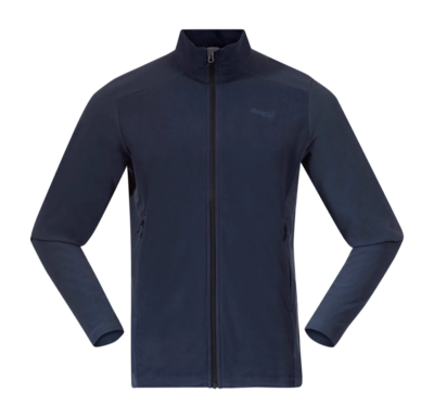 Zip Sweatshirt Bergans Men Finnsnes Fleece Jacket Navy Blue