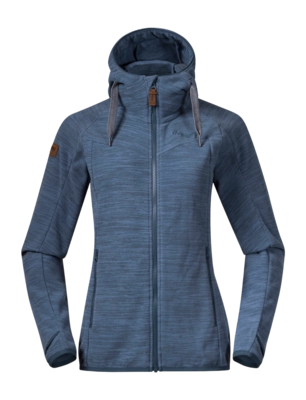 Vest Bergans Women Hareid Fleece Jacket Orion Blue