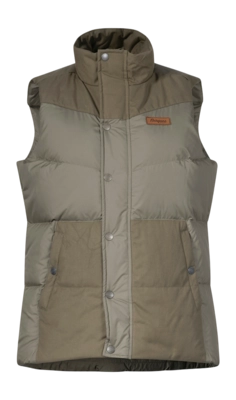 Bodywarmer Bergans Women Nordmarka Outdoor Down Vest Green Mud