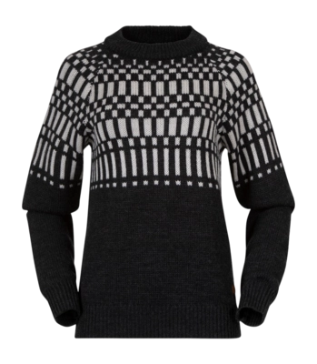 Jumper Bergans Women Nordmarka Merino Jumper Dark Shadow Grey/Aluminium