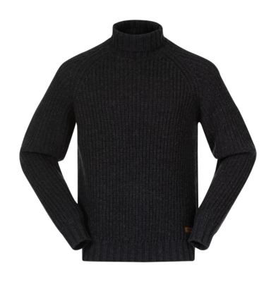 Pullover Bergans Nordmarka Merino High Neck Jumper Herren Dark Shadow Grey