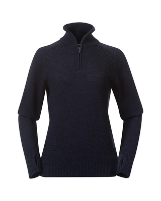 Pullover Bergans Ulriken Light Merino Jumper Damen Navy Blue