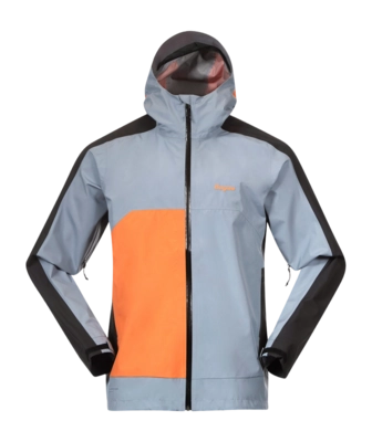 Jacket Bergans Men Vaagaa Light 3L Shell Jacket Husky Blue/Black/Faded Orange