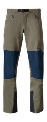 Pantalon Bergans Men Vaagaa Softshell Pants Green Mud/Navy Blue