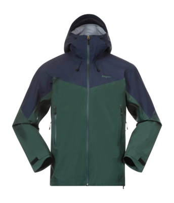 Veste Bergans Men Rabot Light 3L Shell Jacket Duke Green/Navy Blue