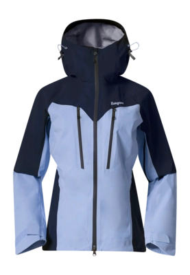 Jacket Bergans Women Tind 3L Shell Jacket Blueberry Milk/Navy Blue