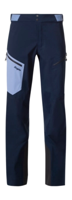 Broek Bergans Women Tind 3L Shell Pants Navy Blue/Blueberry Milk