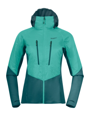 Jacket Bergans Women Tind Light Insulated Jacket Light Malachite Green/Malachite Green