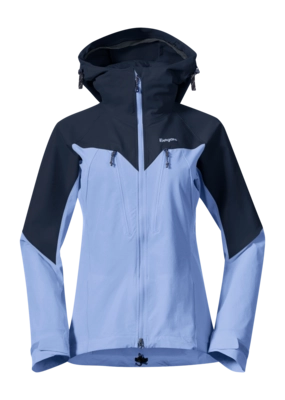 Jacke Bergans Tind Softshell Jacket Damen Blueberry Milk/Navy Blue
