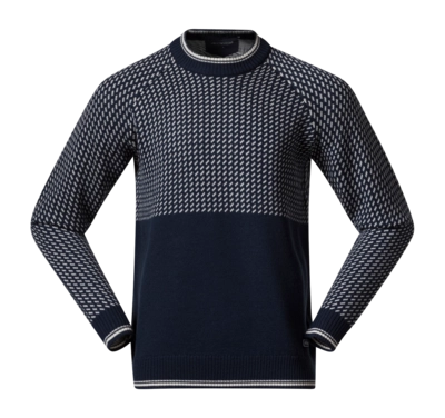 Jumper Bergans Men Alvdal Wool Jumper Navy Blue/Vanilla White 25
