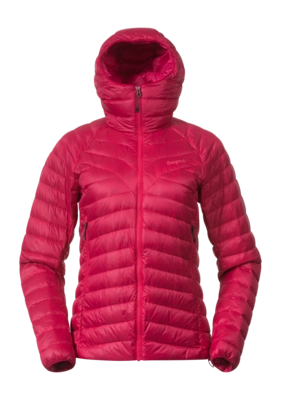 Jacket Bergans Women Tind Light Down Jacket Hood Alpine Rose 25