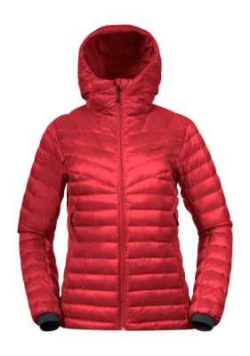 Jacket Bergans Women Rabot Light Down Jacket Hood Fire Red 25