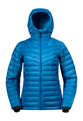 Jacket Bergans Women Rabot Light Down Jacket Hood Dark Aqua Lagoon 25