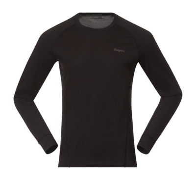 T-Shirt Manches Longues Bergans Homme Inner: Pure Merino Long Sleeve Black