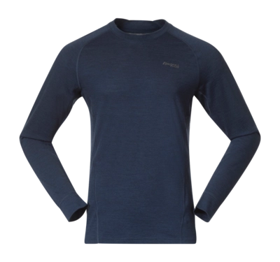 T-Shirt Manches Longues Bergans Homme Inner: Pure Merino Long Sleeve Navy Blue