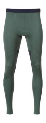 Leggings Bergans Inner: Pure Merino Tights Herren Dark Jade Green/Navy Blue