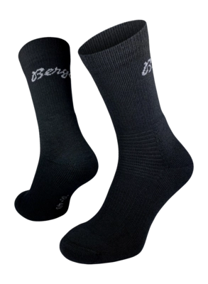 Sok Bergans Unisex Allround Mid Merino Cushioned Sock Black