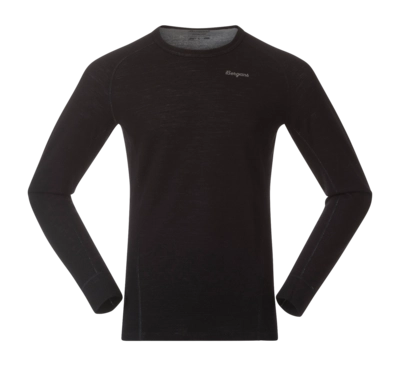Langarmshirt Bergans Inner: Dual Merino Long Sleeve Herren Black