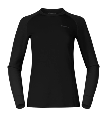 Langarmshirt Bergans Inner: Dual Merino Long Sleeve Damen Black