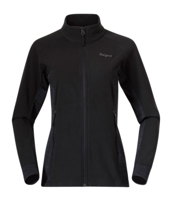 Gilet Bergans Femme Rabot Fleece Midlayer Jacket Black