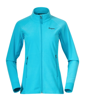 Gilet Bergans Femme Rabot Fleece Midlayer Jacket Aqua Lagoon