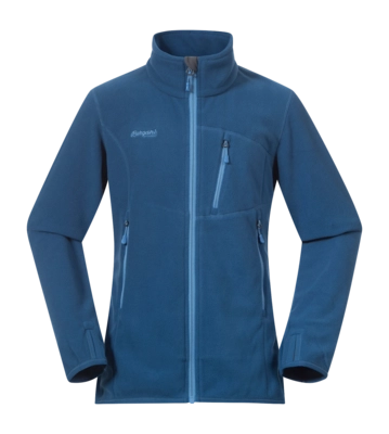 Gilet Bergans Fille Runde Youth Girl Jacket North Sea Blue