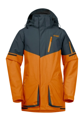 Veste Bergans Enfant Knyken Insulated Youth Jacket Cloudberry Yellow/Orion Blue