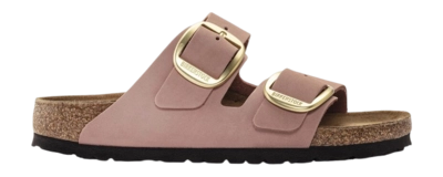 Slipper Birkenstock Women Arizona Big Buckle Nubuck Leather Old Rose Narrow