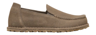 Mo­kas­sin Birkenstock Utti Slip On Suede Leather Unisex Gray Taupe Narrow