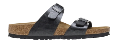 Tongs Birkenstock Femme Sydney Cushion Buckle Birko-Flor Graceful Licorice Narrow