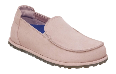 Mocassin Birkenstock Unisex Utti Slip On Suede Leather Light Rose Narrow