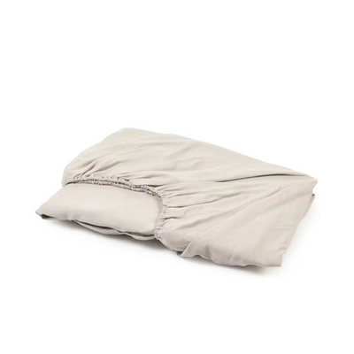 Spannbettlaken Libeco Madison Light Grey Leinen