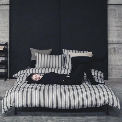 Bettwäsche Libeco The Tack Stripe Leinen