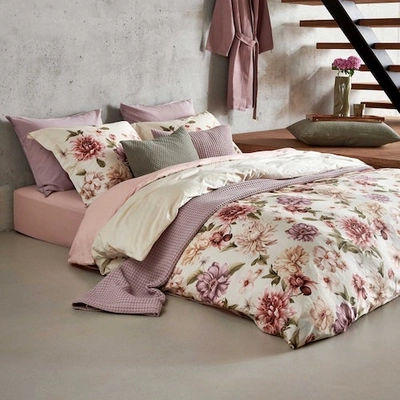 Dekbedovertrek Vandyck Harmony Cream Tan Satijn