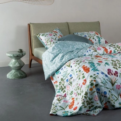 Dekbedovertrek Essenza Marigold Pastell Blue Satijn