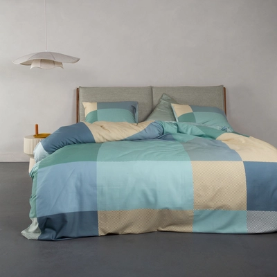 Dekbedovertrek Essenza Femi Pastell Blue Satijn